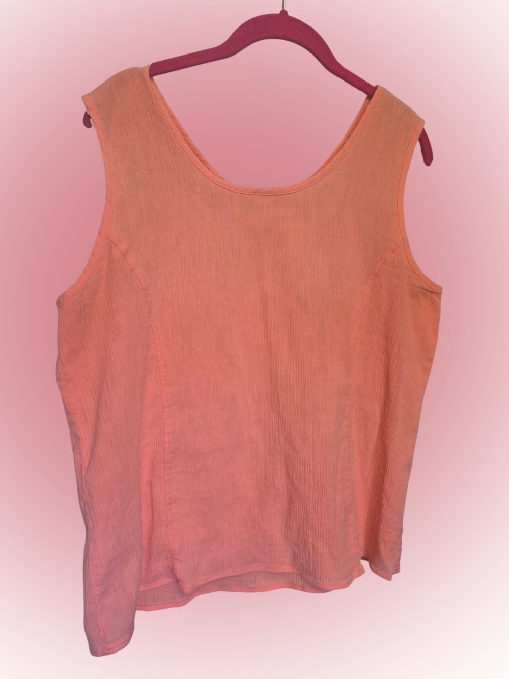✨️3/$15 Coral Linen-feel Top